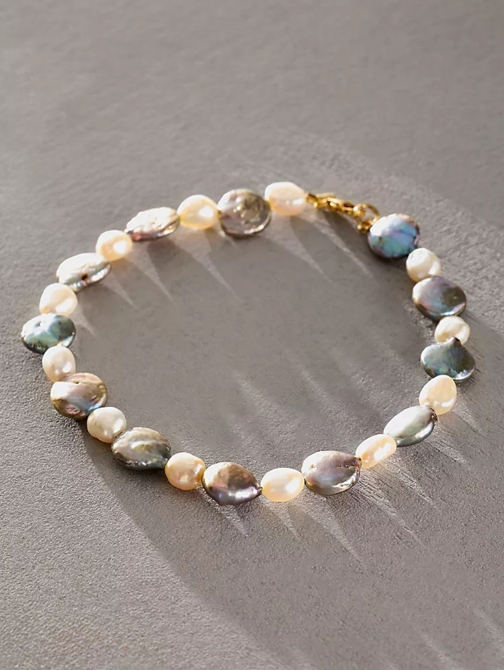 Free People Atma Prema Ocean Blue Pearl Anklet